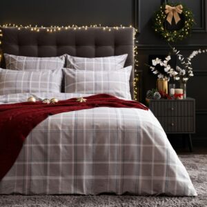 Постельное белье Rigoroso, серое Серый Полутораспальный Поплин CozyHome