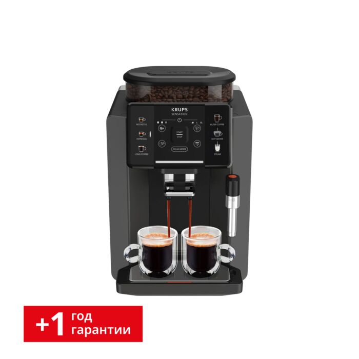Автоматическая кофемашина Sensation C50 EA910810 1.7 л KRUPS Да Sensation 15 бар Ристретто, эспрессо, лунго, фильтр кофе Любимые рецепты 5 шт. 5 уровней Автоматическая кофемашина Sensation C50 EA910810 1.7 л KRUPS Да Sensation 15 бар Ристретто, эспрессо, лунго, фильтр кофе Любимые рецепты 5 шт. 5 уровней