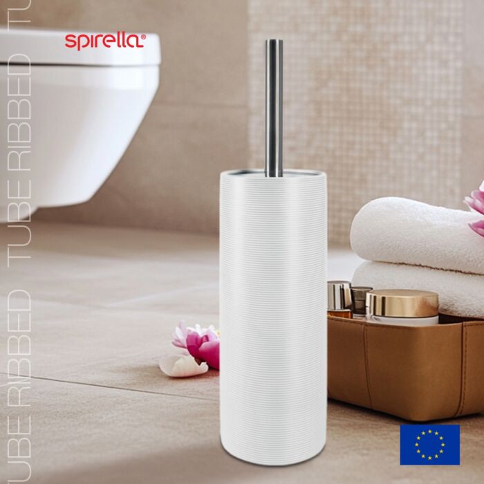 Ерш с подставкой Spirella Tube-Ribbed, белый 1018233 vrdm Ерш с подставкой Spirella Tube-Ribbed, белый 1018233 vrdm