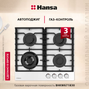 Газовая панель Hansa BHKW671830 размеры