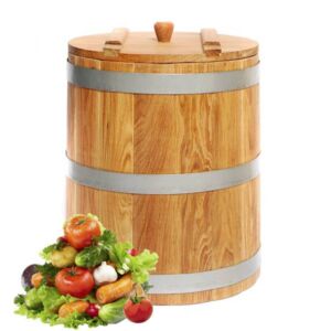 Кадка дубовая 30 л Оптима для засолки 3618 Csmg