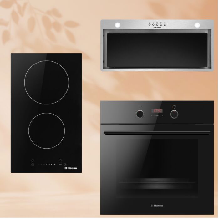 Комплект техники: Электрическая панель Hansa BHC331047 + Встраиваемая вытяжка Hansa OMP6242BIH + Духовой шкаф Hansa BOES68433 размеры Комплект техники: Электрическая панель Hansa BHC331047 + Встраиваемая вытяжка Hansa OMP6242BIH + Духовой шкаф Hansa BOES68433 размеры