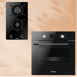 Комплект техники: Газовая панель Hansa BHKS330500 + Духовой шкаф Hansa BOES68460 размеры