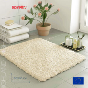 Коврик для ванной 55x65см Spirella Highland, натуральный 1013064 vrdm