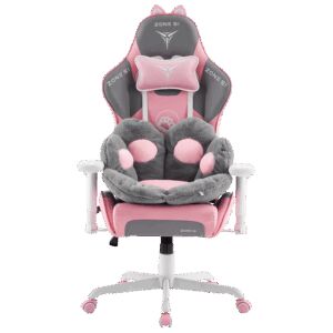 Кресло компьютерное ZONE 51 KITTY MEOW Edition Grey