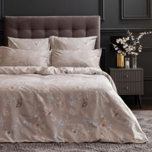 Постельное белье Анцио Бежевый Двуспальный Перкаль CozyHome