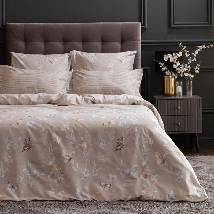 Постельное белье Анцио Бежевый Двуспальный Перкаль CozyHome Постельное белье Анцио Бежевый Двуспальный Перкаль CozyHome