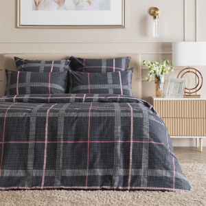 Постельное белье Бонмарито, серый III Серый Двуспальный Поплин CozyHome