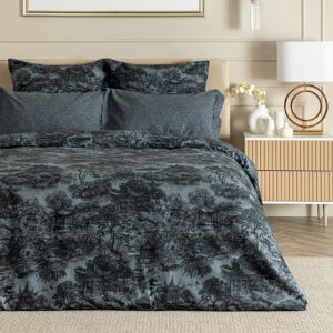 Постельное белье Фанса Серый Евро Перкаль CozyHome