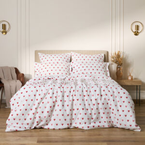 Постельное белье Любовь моя (красный)/Amore Mio red Мультиколор Семейный Перкаль CozyHome