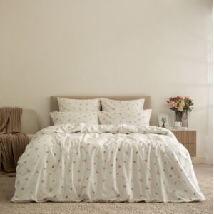 Постельное белье Патриция Белый Двуспальный Перкаль CozyHome