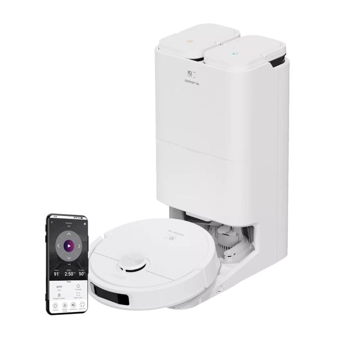 Робот-пылесос со станцией самоочистки Polaris PVCRAC 7790 Wi-Fi IQ Home 5055539182586 Робот-пылесос со станцией самоочистки Polaris PVCRAC 7790 Wi-Fi IQ Home 5055539182586