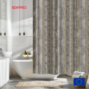 Штора для ванной комнаты Spirella Roman, цвет коричневый 1020622 vrdm