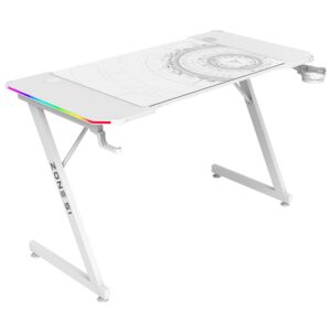 Стол компьютерный ZONE 51 TRINE 120 RGB White