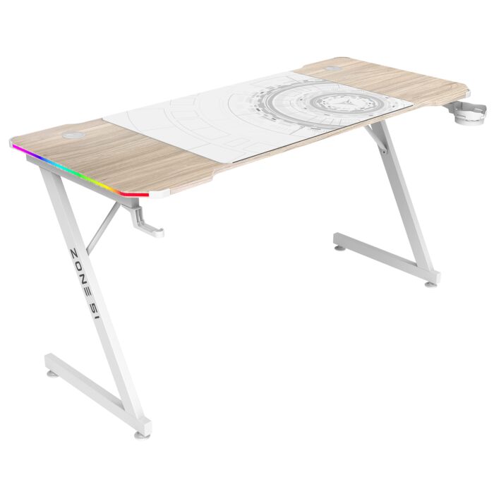 Стол компьютерный ZONE 51 TRINE 140 RGB Wood/White Стол компьютерный ZONE 51 TRINE 140 RGB Wood/White