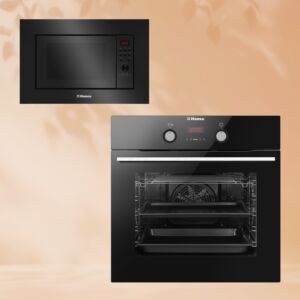 Комплект встраиваемой техники: Микроволновая печь Hansa AMGB20E2GB + Духовой шкаф Hansa BOES68465 размеры