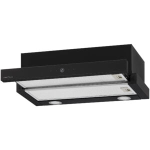 Телескопическая вытяжка KRONA KAMILLA T SENSOR 600 Black KRN