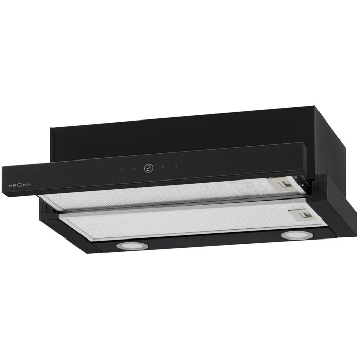 Телескопическая вытяжка KRONA KAMILLA T SENSOR 600 Black KRN Телескопическая вытяжка KRONA KAMILLA T SENSOR 600 Black KRN