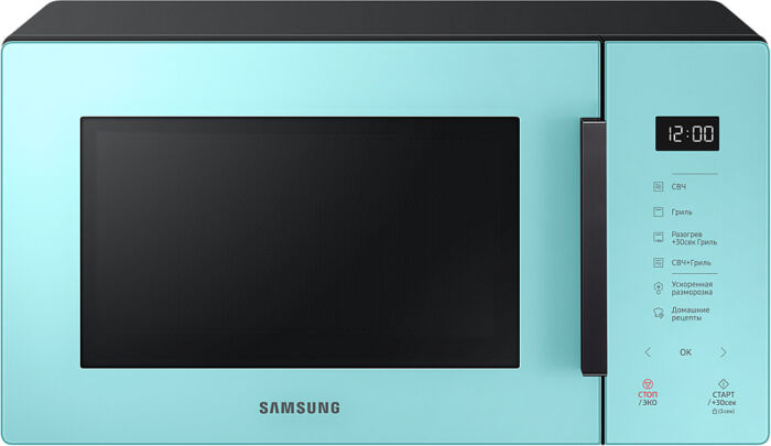 Микроволновая печь Samsung с грилем MW5000T, 23 л голубой MG23T5018AN/BW Glxstr Микроволновая печь Samsung с грилем MW5000T, 23 л голубой MG23T5018AN/BW Glxstr