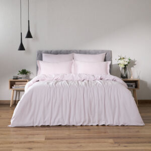 Постельное белье Лилово-серый/Gray Lilac Розовый Семейный Сатин CozyHome