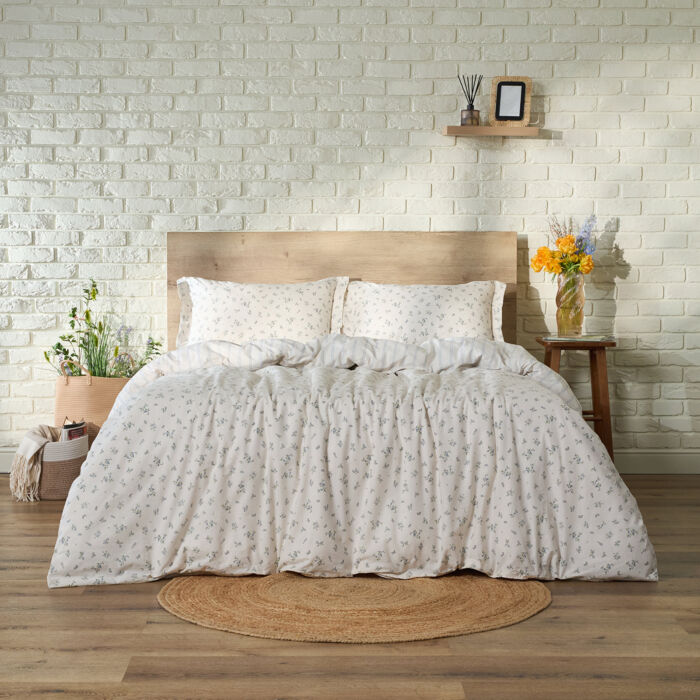 Постельное белье Милые Розы Бежевый Семейный Перкаль CozyHome Постельное белье Милые Розы Бежевый Семейный Перкаль CozyHome