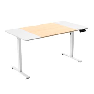 Стол компьютерный ZONE 51 e-Freeflow 140x75 Light Wood-White