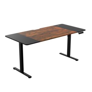Стол компьютерный ZONE 51 e-Freeflow 160x75 Dark Wood-Black
