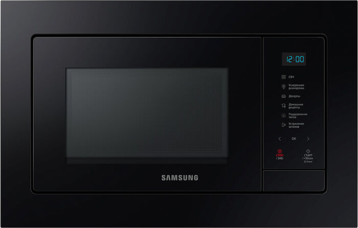 Встраиваемая микроволновая печь Samsung MS23A7118AK/BW, 23 л черное стекло MS23A7118AK/BW Glxstr Встраиваемая микроволновая печь Samsung MS23A7118AK/BW, 23 л черное стекло MS23A7118AK/BW Glxstr
