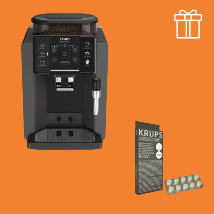 Автоматическая кофемашина Krups EA912910+Чистящее средство XS300010 8643898666920 Автоматическая кофемашина Krups EA912910+Чистящее средство XS300010 8643898666920
