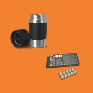 Чистящее средство KRUPS XS300010 + Термокружка N2161144 Krups       8817531333650