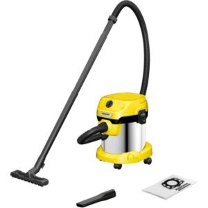 Пылесос строительный Karcher WD 2 Plus S V-15/4/18 1000Вт (уборка: сухая/сбор воды) желтый Ktft