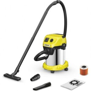 Пылесос строительный Karcher WD 3 P S V-17/4/20 1000Вт (уборка: сухая/сбор воды) желтый Ktft