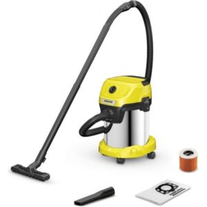 Пылесос строительный Karcher WD 3 S V-17/4/20 1000Вт (уборка: сухая/сбор воды) желтый Ktft