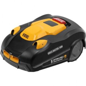 Робот-газонокосилка Grass Master 1000, ультразвуковой датчик, 3 Ач, LCD дисплей, Wi-Fi // Denzel Ktft