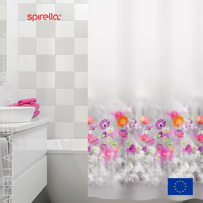 Штора для ванной комнаты Spirella Abella 1019149 vrdm Штора для ванной комнаты Spirella Abella 1019149 vrdm