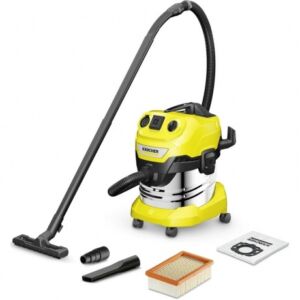 Строительный пылесос Karcher WD 4 P S V-20/5/22 1000Вт (уборка: сухая/сбор воды/выдув) желтый Ktft