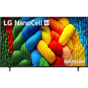 Телевизор LG 65NANO80A6B.ARUG 65" 4K UltraHD NanoCell черный Ktft