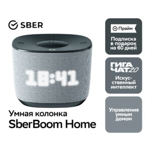 Умная колонка Sber Август 2024 г. Серый 4640076241721 mgfn