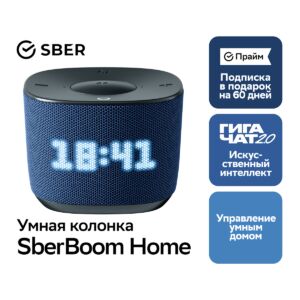 Умная колонка Sber Август 2024 г. Синий 4640076241943 mgfn