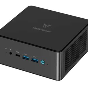 Мини ПК Minisforum UM890 Pro (AMD Ryzen 9 8945HS (8/16; 4,0ГГц; 16Мб), 4ГГц, 16ГБ DDR5, SSD 512 Гб, AMD Radeon Graphics, Windows 11 Профессиональная) [UM890PRO/16GB+512GB]