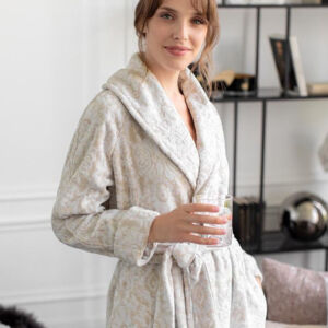 Банный халат Изар (2XL-3XL (52-54)) Togas нет Жаккард, Махра Для женщин, Для мужчин Греция tgs871084 PstlDlx