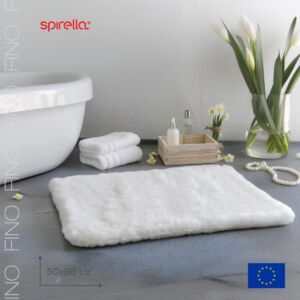 Коврик для ванной 50x80см Spirella FINO, цвет белый 1020023 vrdm