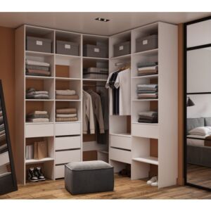 Модульная гардеробная система Хелен 3 Белый Хелен-2.2-100-240 White divan.ru