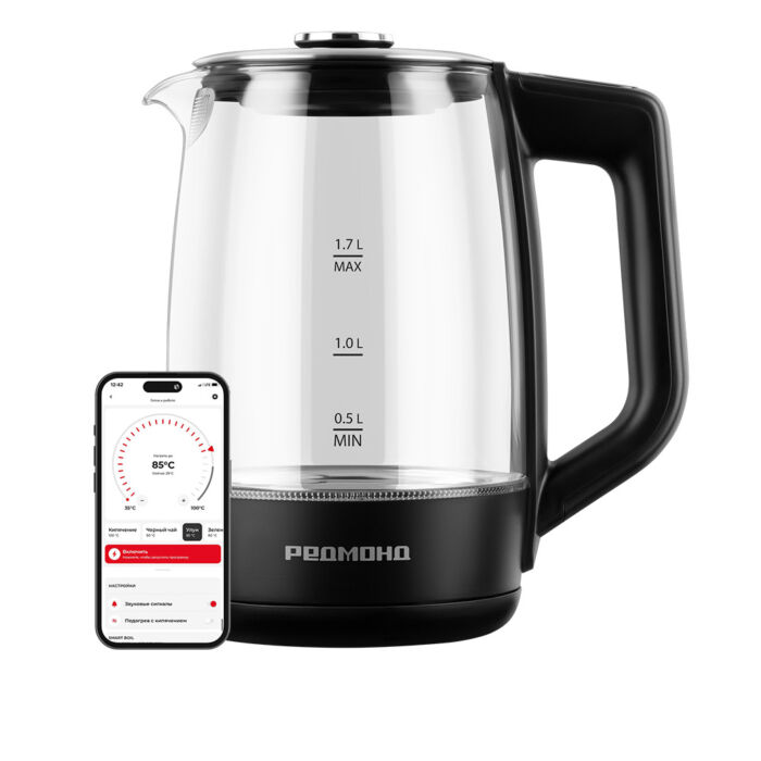 Умный чайник РЕДМОНД SkyKettle KG258S (черный) Умный чайник РЕДМОНД SkyKettle KG258S (черный)